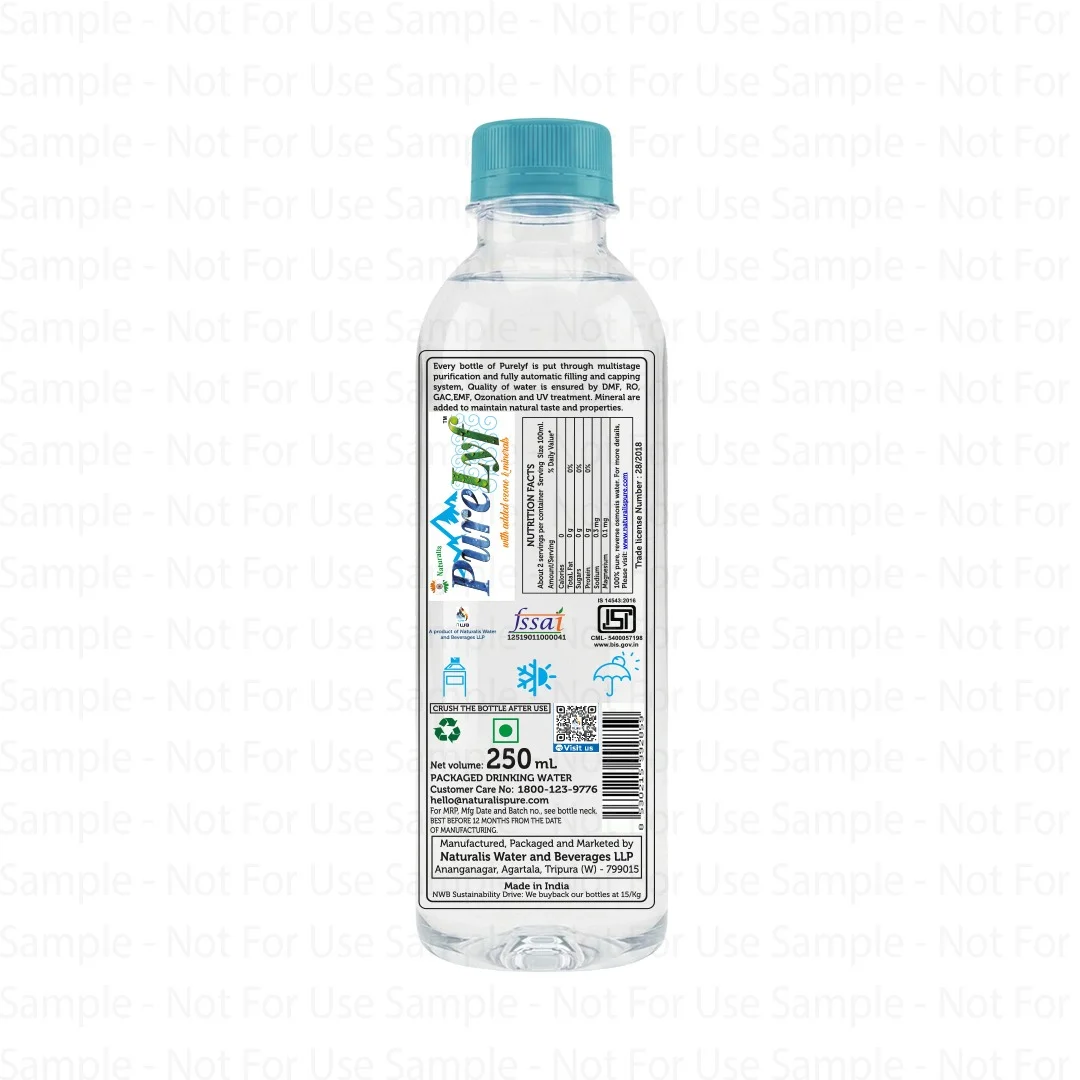Purely Packaged Drinking Water- 250 ml